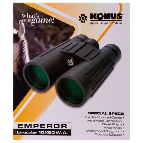 Бинокль Konus Emperor 10x50 WA Green, фото , изображение 14