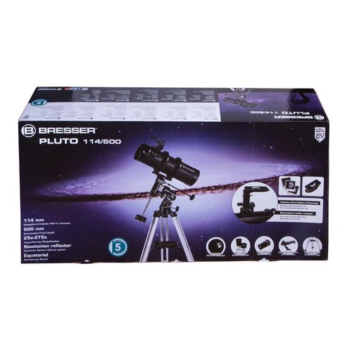 Телескоп Bresser Pluto 114/500 EQ, фото , изображение 9