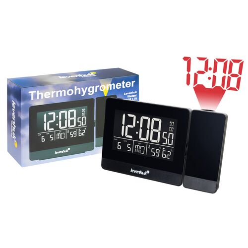 Часы-термометр Levenhuk Wezzer BASE L70 с проектором, фото , изображение 2