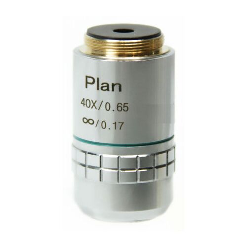 Объектив PL 40x/0,65 ∞/0,17 подпружиненный для микроскопов Биомед 4ПР, 5ПР, 6ПР, фото 