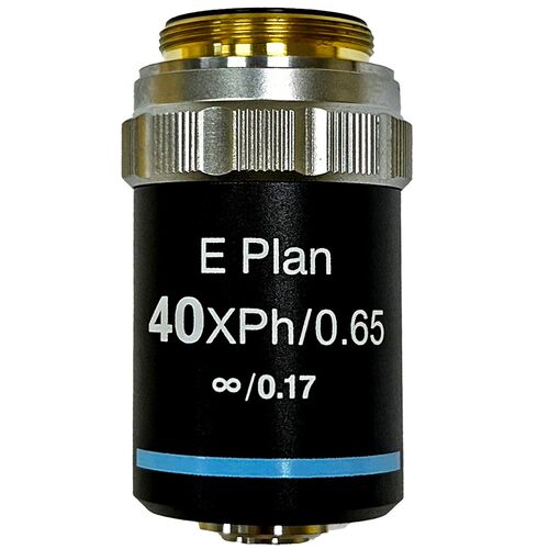 Объектив фазовый планахроматический Levenhuk 40x/0,65, беск/0,17, фото 