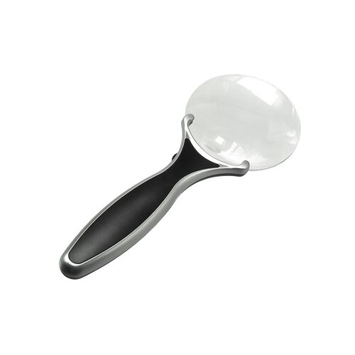 Лупа с ручкой и подсветкой Veber 789-90, 3х-6х, 90 мм, фото 