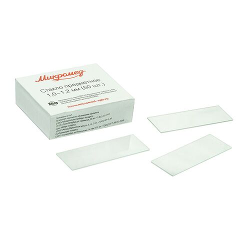 Стекло предметное 1,0-1,2 мм(50шт.), фото 