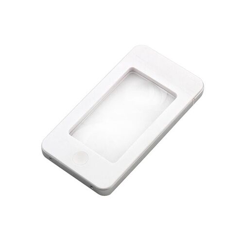 Лупа с подсветкой Veber G188, 2,5x-4x, 75x43 мм, белая, фото 