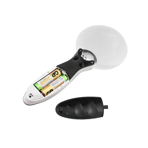 Лупа с ручкой и подсветкой Veber G-288-090, 3x-6x, 90 мм, фото , изображение 2