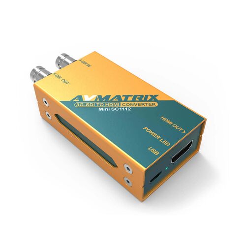 Конвертер AVMATRIX Mini SC1112 преобразования 3G-SDI в HDMI, фото , изображение 2