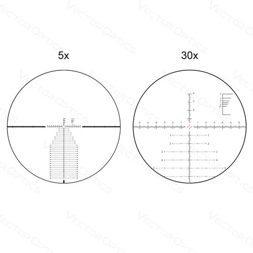 Оптический прицел Vector Optics 34мм FFP Continental x6 5-30x56 VEC-MBR, фото , изображение 10