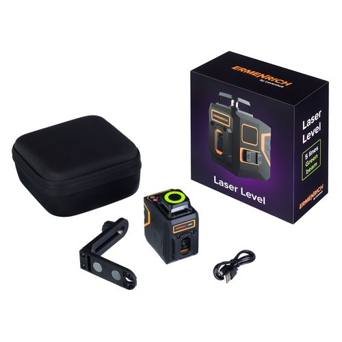 Лазерный уровень Ermenrich LN30 (черный), Цвет: Черный, фото , изображение 2