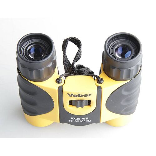 Бинокль Veber WP 8x25 черный/желтый, фото , изображение 2