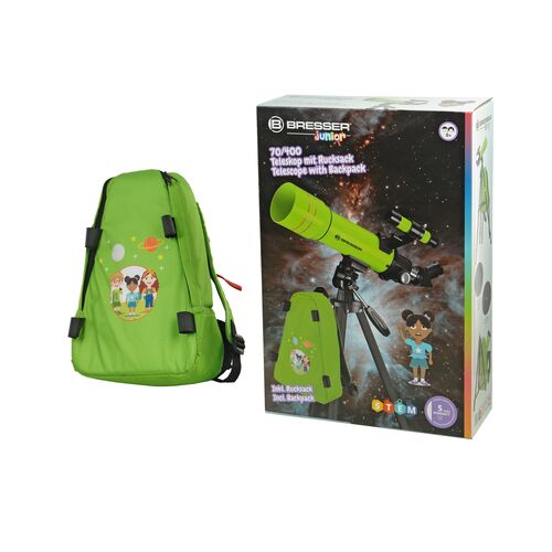 Телескоп BRESSER JUNIOR  70/400 в зеленом рюкзаке (8850610B4K000), фото , изображение 6