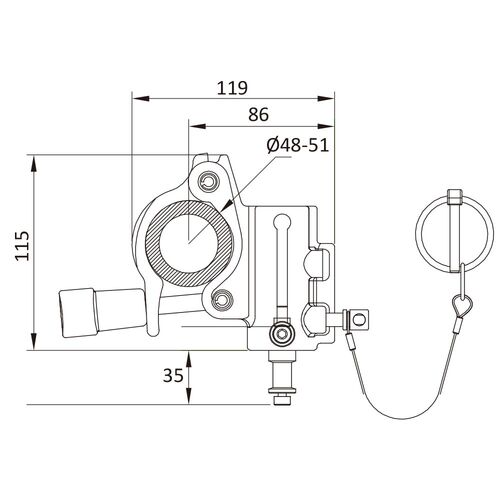 Зажим KUPO KCP-844 TV COUPLER SILVER, фото , изображение 2