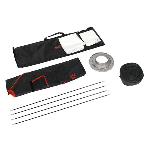 Софтбокс Falcon Eyes SBQ-80100 BW жаропрочный с сотовой насадкой, фото , изображение 7