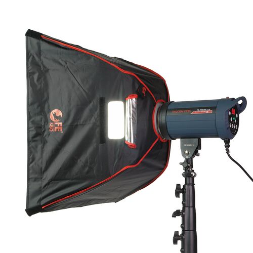 Софтбокс Falcon Eyes SBQ-6060 BW жаропрочный с сотовой насадкой, фото , изображение 5