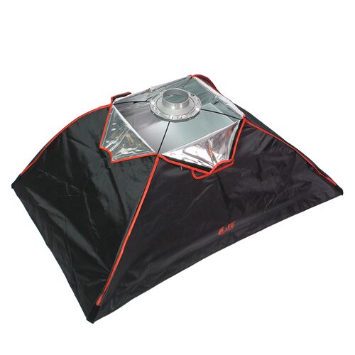 Софтбокс Falcon Eyes SBQ-80120 BW жаропрочный с сотовой насадкой, фото , изображение 6