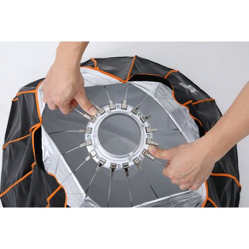 Софтбокс Godox QR-P90 параболический быстроскладной, фото , изображение 9