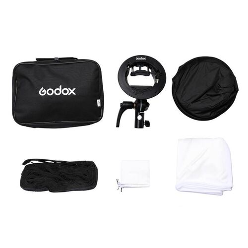 Софтбокс Godox SGGV6060 для накамерных вспышек (с сотами и адаптером S2), фото , изображение 10
