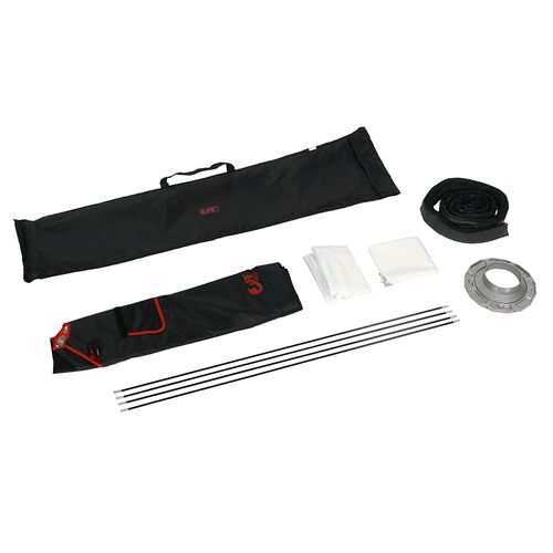 Софтбокс Falcon Eyes SBQ-75150 BW жаропрочный с сотовой насадкой, фото , изображение 8