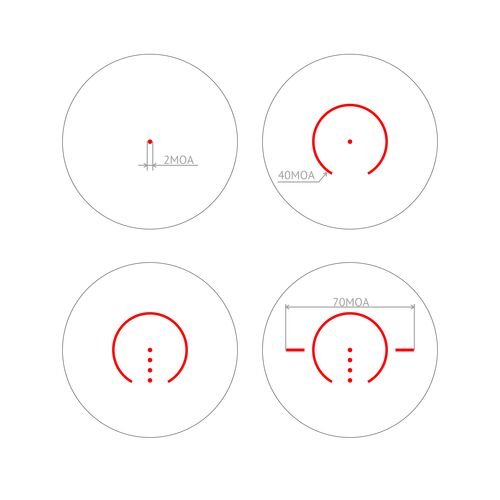 Прицел коллиматорный Veber Wolf Alfa RD1X20 OLED, фото , изображение 9