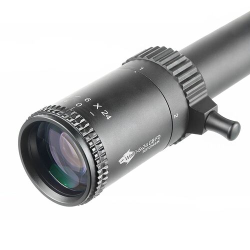 Прицел оптический Veber Wolf 1-6x24 GB FD Загонник, фото , изображение 2