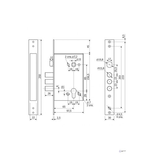 Электронный дверной замок Moorgen T3+, фото , изображение 6