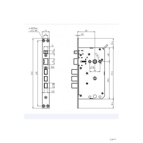 Электронный дверной замок Solity GP-3000BK BLACK с отпечатком пальца, фото , изображение 5