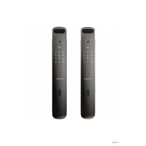 Электронный дверной замок с распознаванием лица Kaadas K19F gold c Face ID, фото , изображение 2