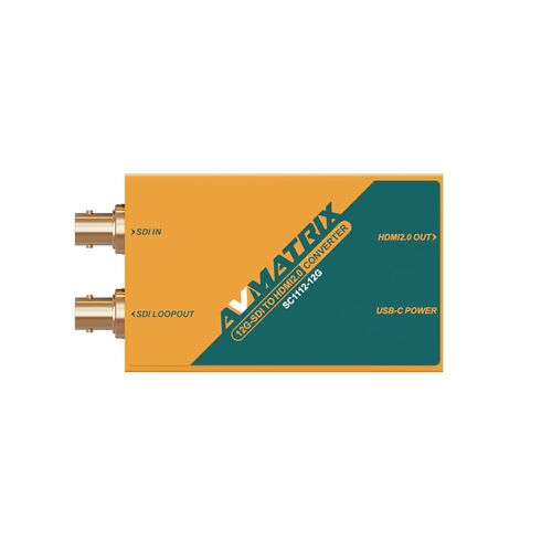 Конвертер AVMATRIX SC1112-12G 4K60 12G-SDI в HDMI2.0, фото , изображение 2