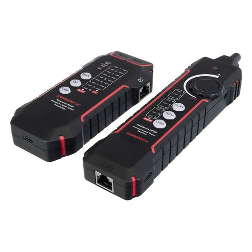 Кабельный тестер Ermenrich NetGeeks NP35 (красный), Цвет: Красный, фото , изображение 5