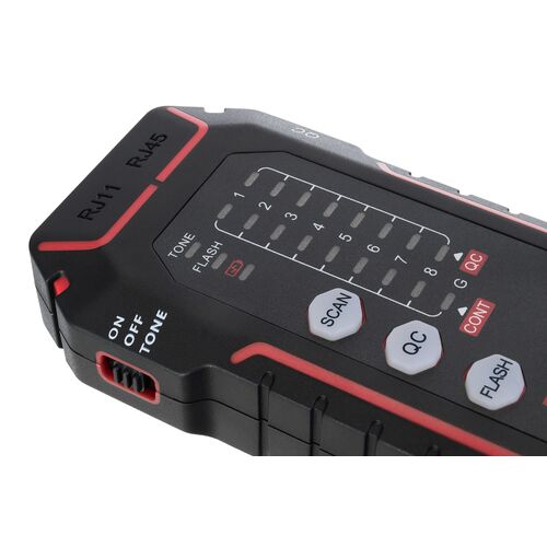 Кабельный тестер Ermenrich NetGeeks NP35 (красный), Цвет: Красный, фото , изображение 8