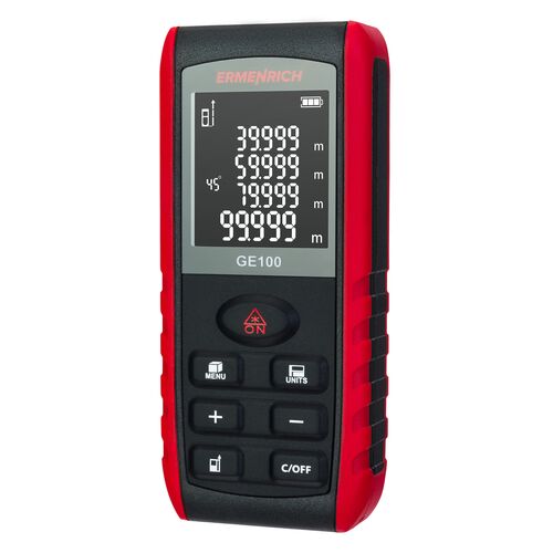 Лазерная рулетка Ermenrich Reel PRO GE100 черный, Цвет: Черный, фото 