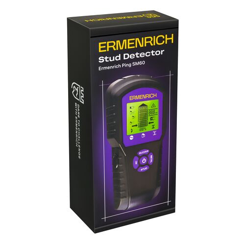 Детектор проводки Ermenrich Ping SM60 (фиолетовый), фото , изображение 6