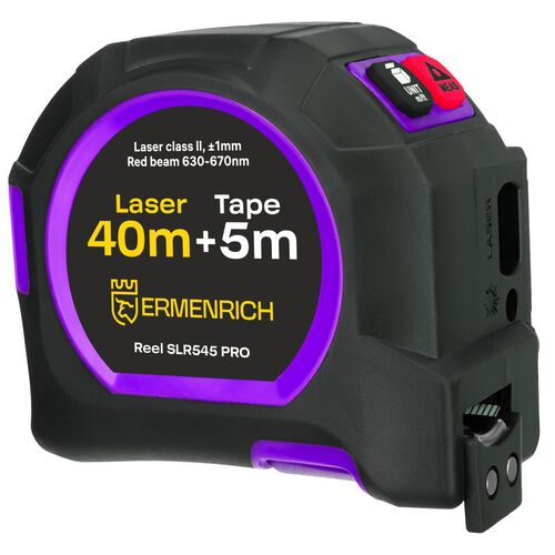 Рулетка с лазерным дальномером Ermenrich Reel SLR545 PRO, фото 