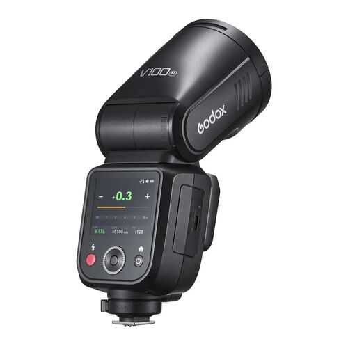 Вспышка накамерная Godox V100N TTL с круглой головкой для Nikon, фото , изображение 4