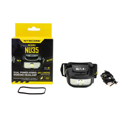 Фонарь налобный Nitecore NU35, фото , изображение 7