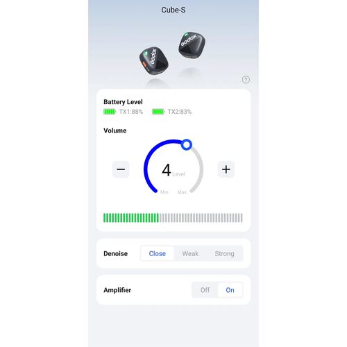 Петличная радиосистема Godox Cube SL Kit 2 для смартфона, фото , изображение 24