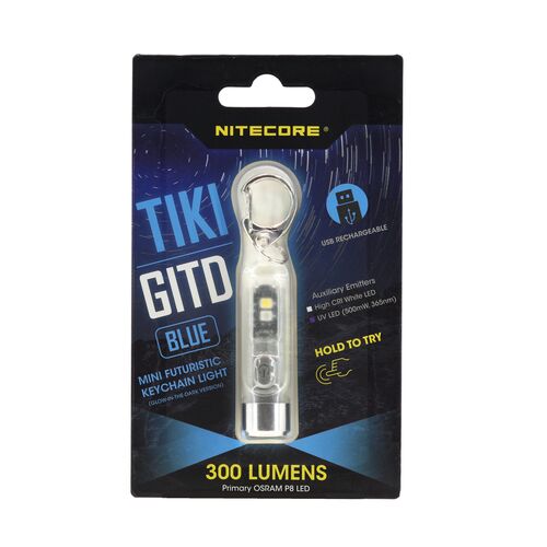 Фонарь наключный Nitecore TIKI GITD BLUE, фото , изображение 6