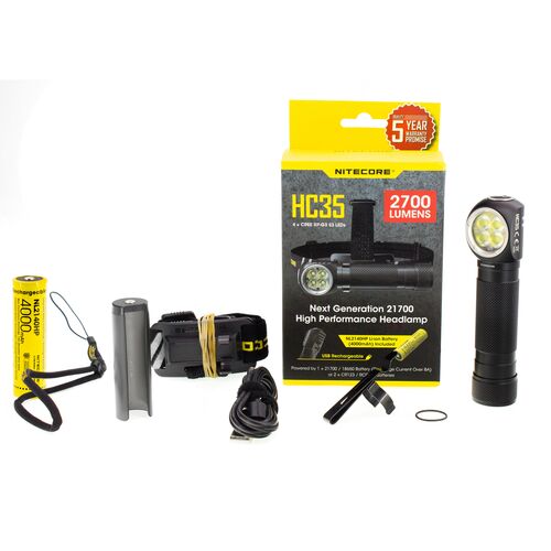 Фонарь налобный Nitecore HC35, фото , изображение 6