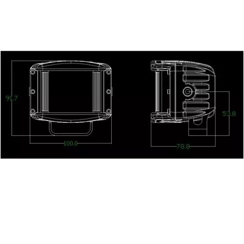 ALO-2-E4E15J Фара 9-36В, 40Вт, 3200Лм, Ближний свет 180°, фото , изображение 6
