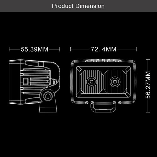 ALO-L-2-E13T Фара 9-36В, 20Вт, 1100Лм, Рабочий свет - белый, фото , изображение 5