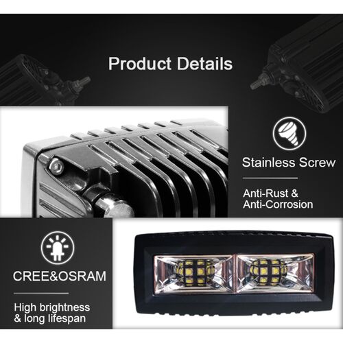 ALO-L-4-E13T Фара 9-36В, 40Вт, 3200Лм, Рабочий свет - белый свет, фото , изображение 6