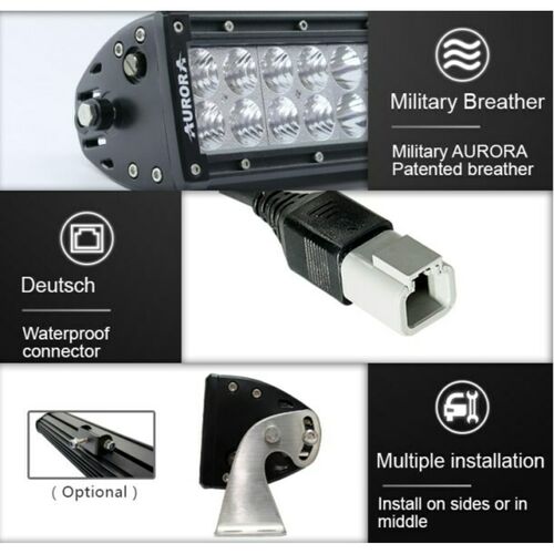 ALO-D1-20-P4E4D1 Балка 9-36В, 200Вт, 11200Лм, 20", Комбинированный свет - белый, фото , изображение 5