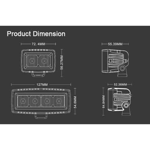 ALO-L-4-E13T Фара 9-36В, 40Вт, 3200Лм, Рабочий свет - белый свет, фото , изображение 7