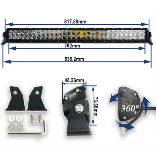 ALO-D5D1-30C Балка 9В-36В, 300Вт, 9994Лм, Комбинированный свет, Изогнутая, фото , изображение 10