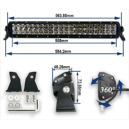 ALO-D5D1-20C Балка 9В-36В, 200Вт, 7014Лм, Комбинированный свет, Изогнутая, фото , изображение 13