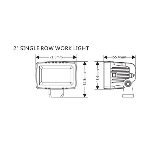 ALO-M-L-2-P7T Фара 9-36В, 20Вт, 1100Лм, Дальний свет - белый, фото , изображение 10