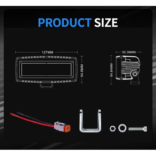 ALO-EL-4-E13T Фара 9-36В, 40Вт, 3200Лм, Рабочий свет - белый, фото , изображение 9
