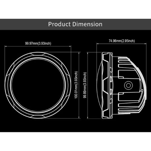 Фара 9-36В, 40Вт, 3200Лм, Ближний свет, Противотуманка, 2 шт ALO-E-R4T3-E-RGB APP 4" Фара 9-36В, 40Вт, 3200Лм, Ближний свет, Противотуманка, 2 шт ALO-E-R4T3-E-RGB APP 4" Фара 9-36В, 40Вт, 3200Лм, Ближний свет, Противотуманка, 2 шт ALO-E-R4T3-E-RGB APP 4", фото , изображение 9