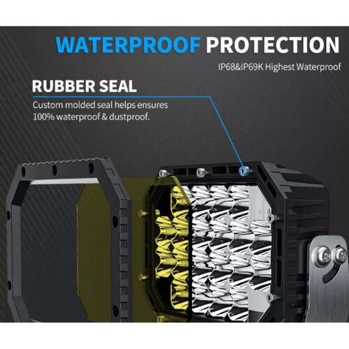 ALO-T-L-6-P7E7D1 Фара 9-36В, 100Вт, 7000Лм, Комбинированный свет - желтый, фото , изображение 6