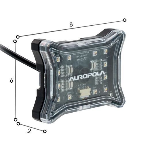 ALO-Y3-RGBW-4 Фара 192Вт, RGBВт, 4шт, дистанционное управление через смартфон, фото , изображение 15