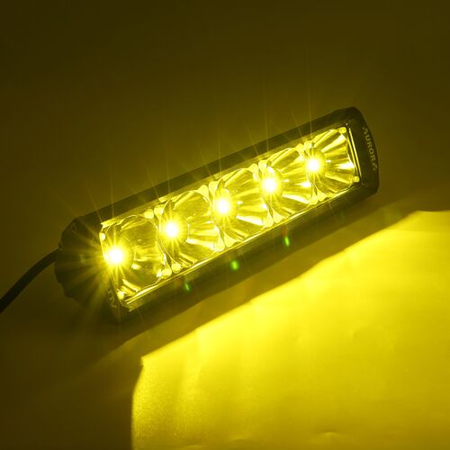 ALO-D6-10-P23H1 Балка 9-36В, 75Вт, 8000Лм/4700Лм, 6500K/3000K, 10", Дальний свет - белый, Противотуманный свет - жёлтый, фото , изображение 4